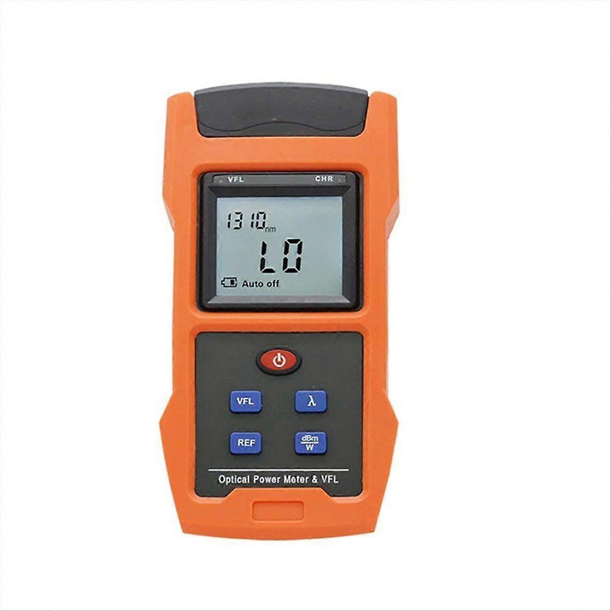 Optical Power Meter Combined Visual Fault Locator Function, Fiber Light Tester with Rechargeable Ba