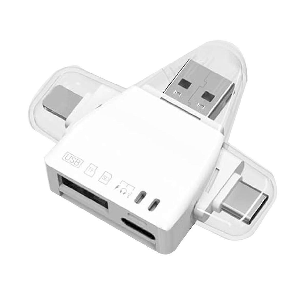 SD Card Reader Multi Card Reader SD/TF Card+USB OTG+Type C Audio Adapter Charging Digital Camera Ca