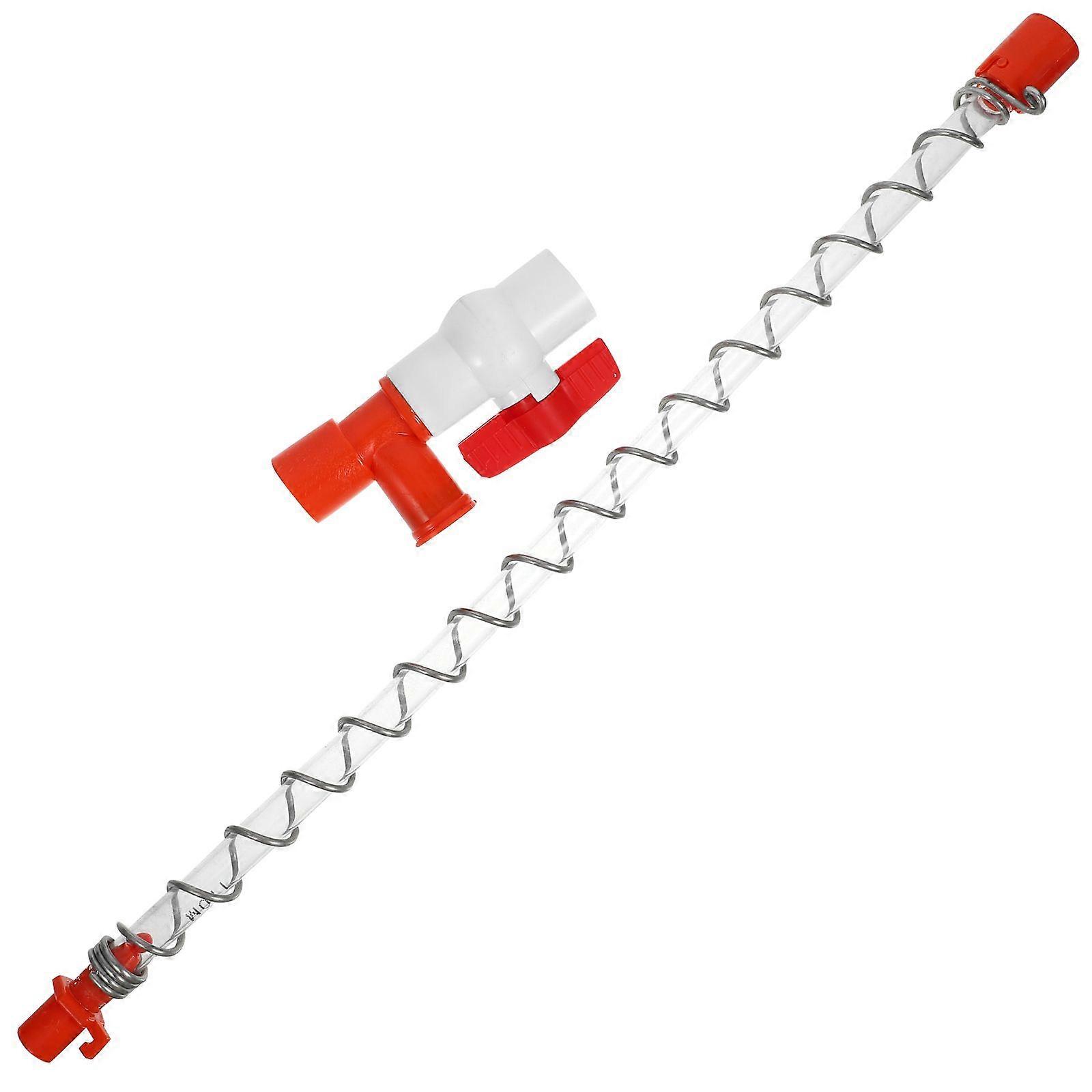 1 Set End Valve Water Level Pipe Poultry Farm Water System Part Control Valve And Pipe Set For Farm