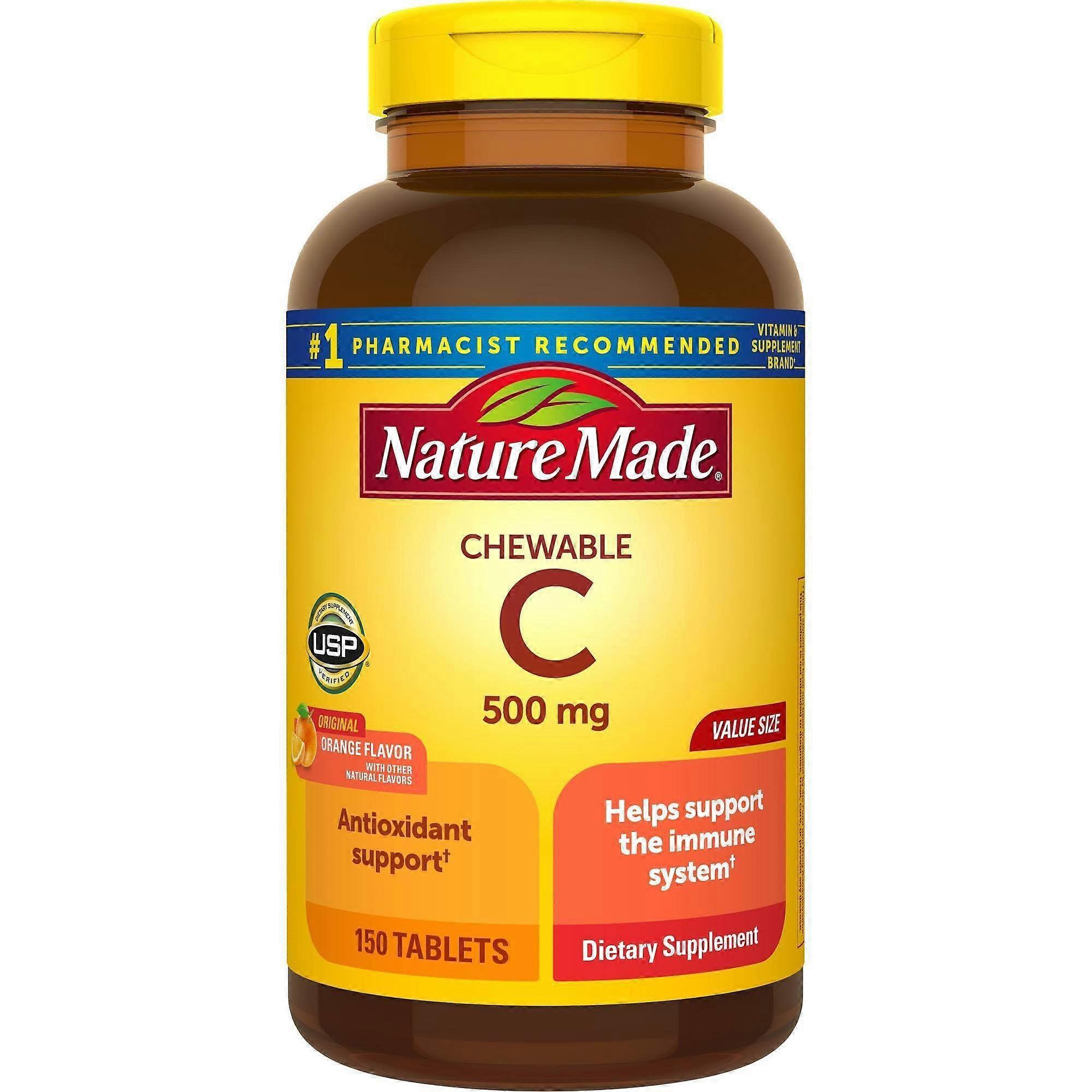 Nature Made Chewable Vitamin C 500 Mg Tablets, 150 Ea