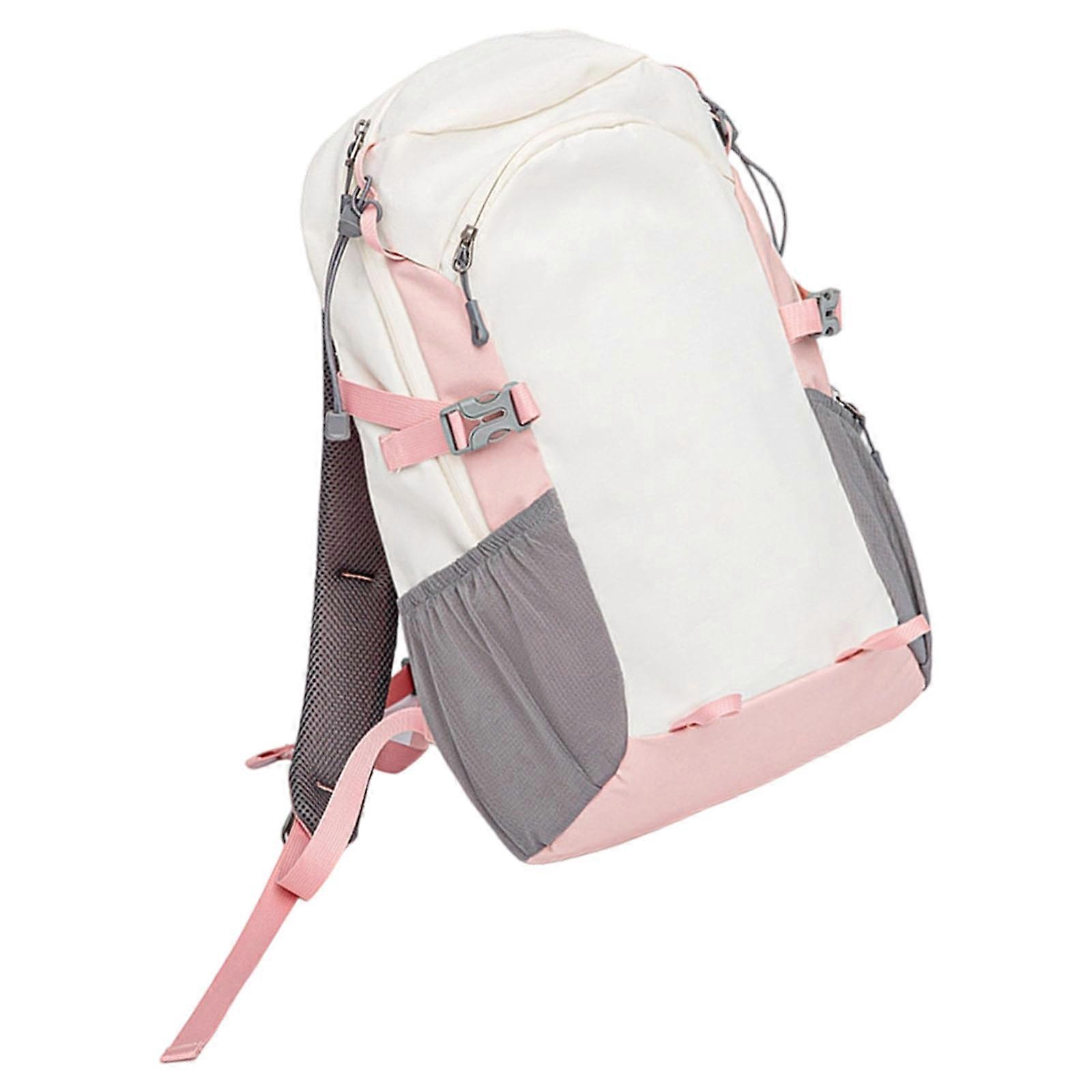 Multipurpose Outdoor Backpack 22L Gear Attachment Points Compatible Design Quick Access Pockets for Cycling  pink
