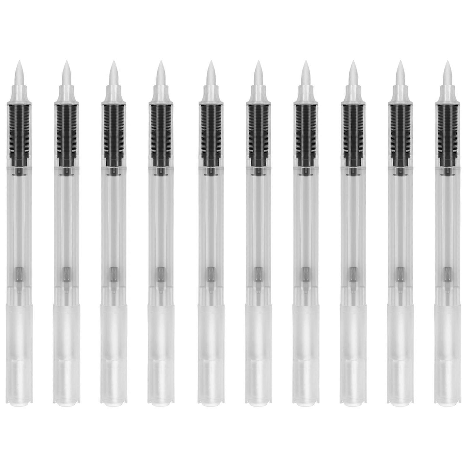 10pcs DIY Refillable Ink Tube Markers Empty Tube Visible Ink Level Lightweight Design Creative Writing Tool Visible Ink Multicolor