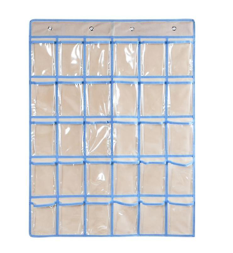 Classroom Pocket Chart For Cell Phones Calculators, 9/20/30/36 Clear Pockets