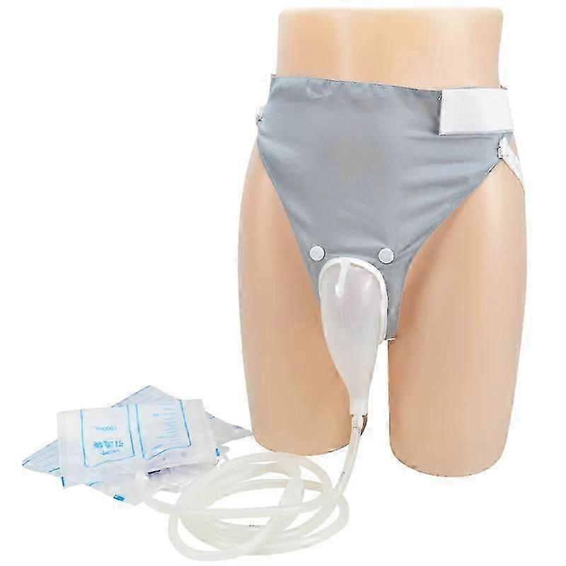 Wearable Latex Urinal Bag Reuseable Urinary Connector Adjustables Strap Pee Urinary Perfect For Bedridden Patients