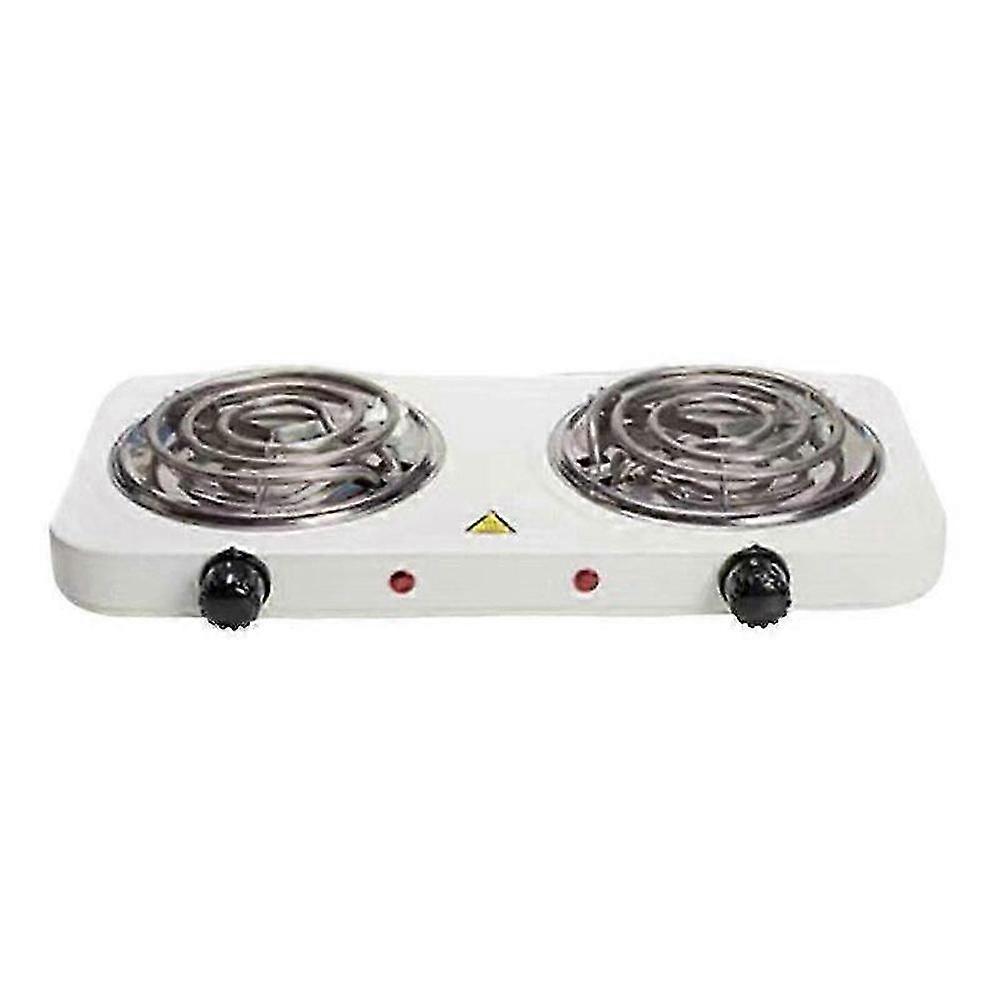 Portable Electric Coil Cooktop with Adjustable Temperature Control and Power Indicator Lights