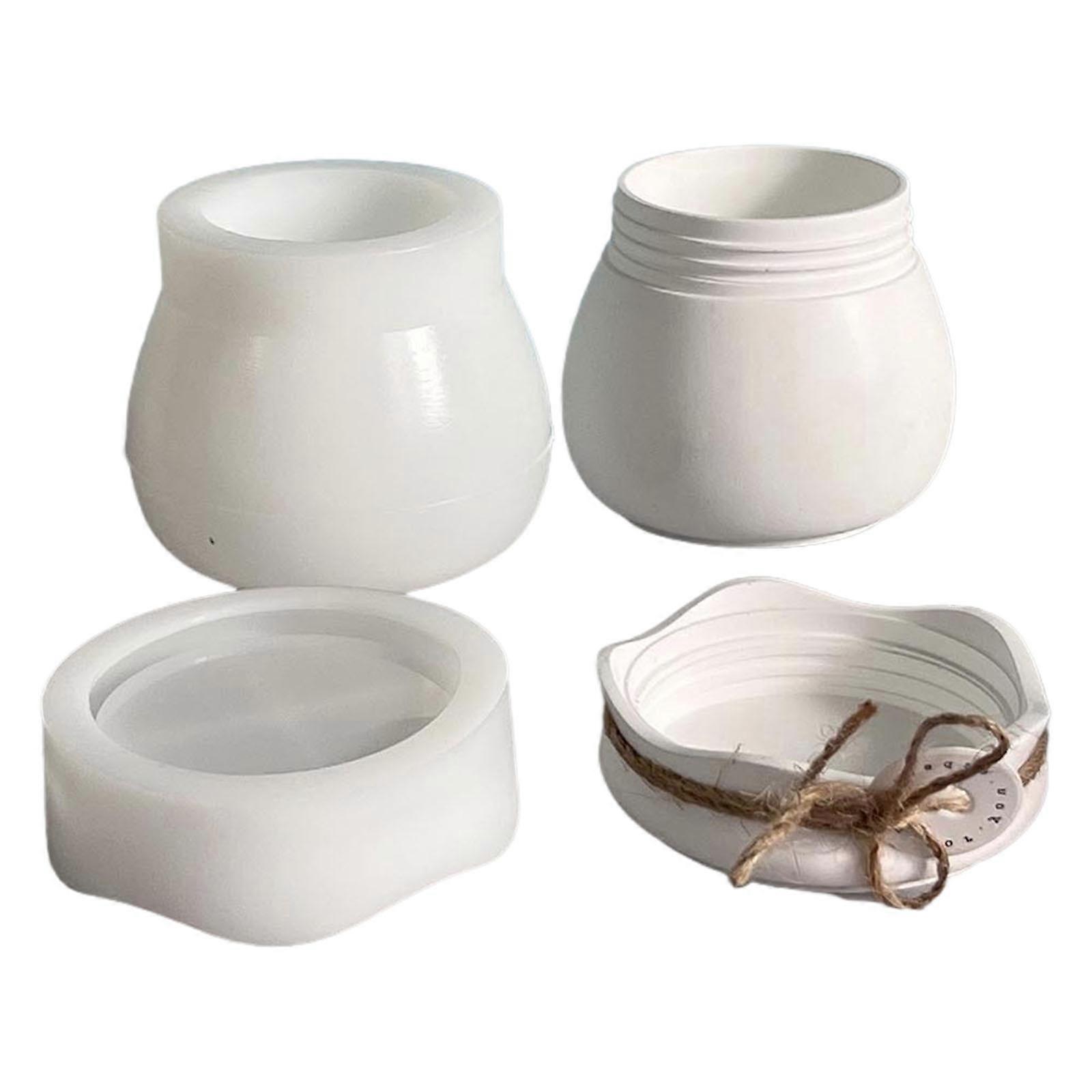 Food Grade Elastomer Container Cast With Removable Lid For Chocolate Candle Making Heat Resistant Flexible Crafting Tool Smooth Face Multicolor