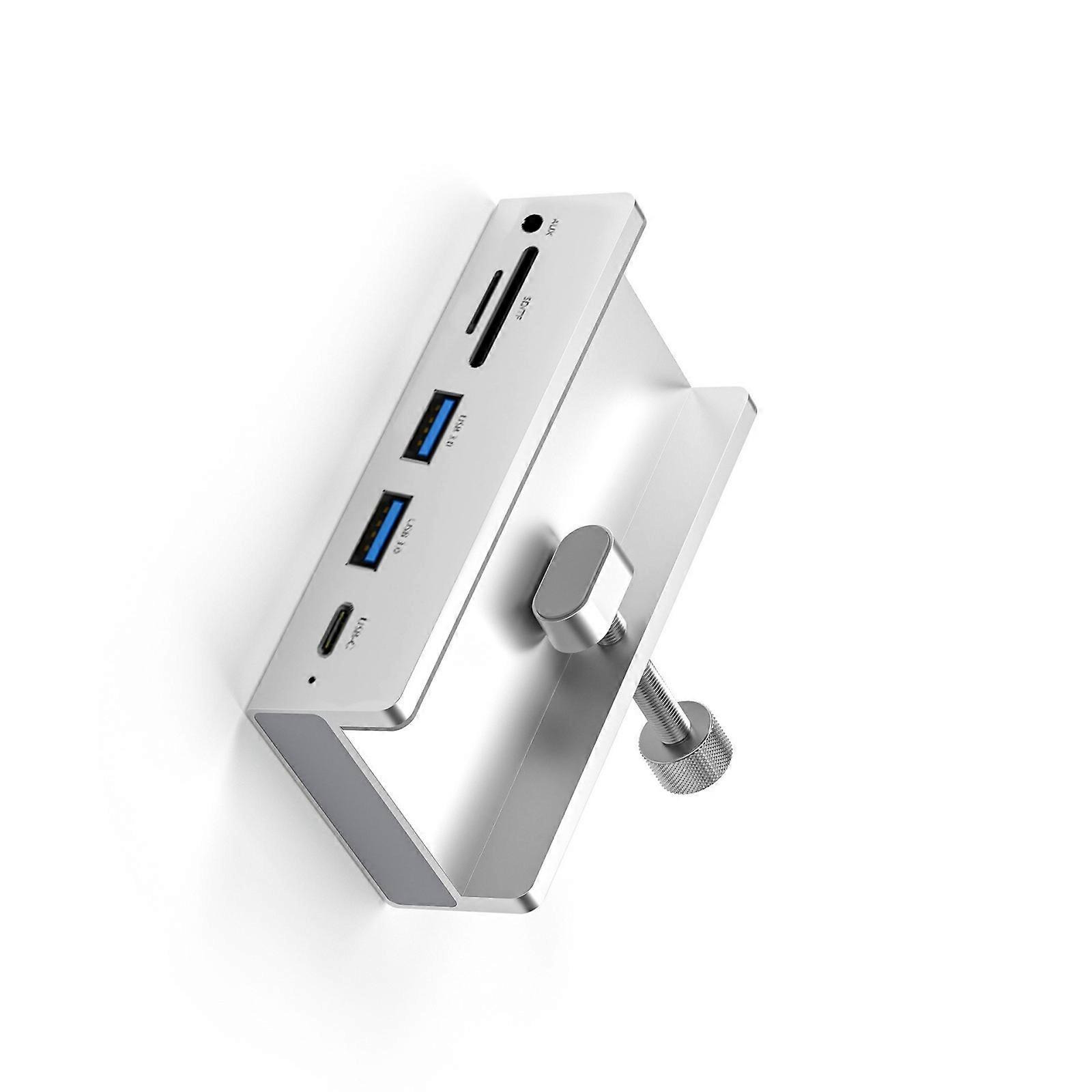 Aluminum USB3.0 Clip Docking Station 5Gbps USB Adapter Dock Adapter Data Transmission for PC Laptop Accessories Multicolor