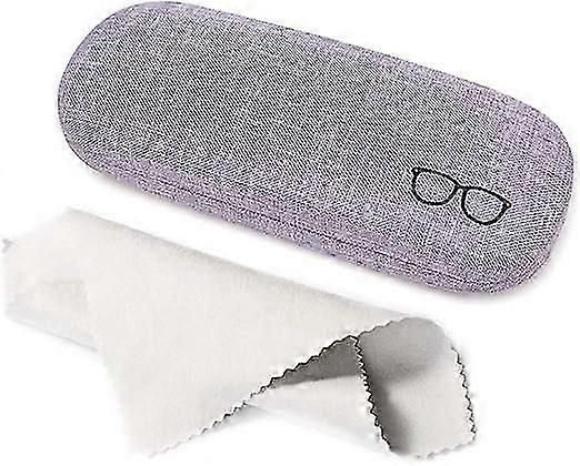Hard glasses case linen canvas portable protective for sunglasses