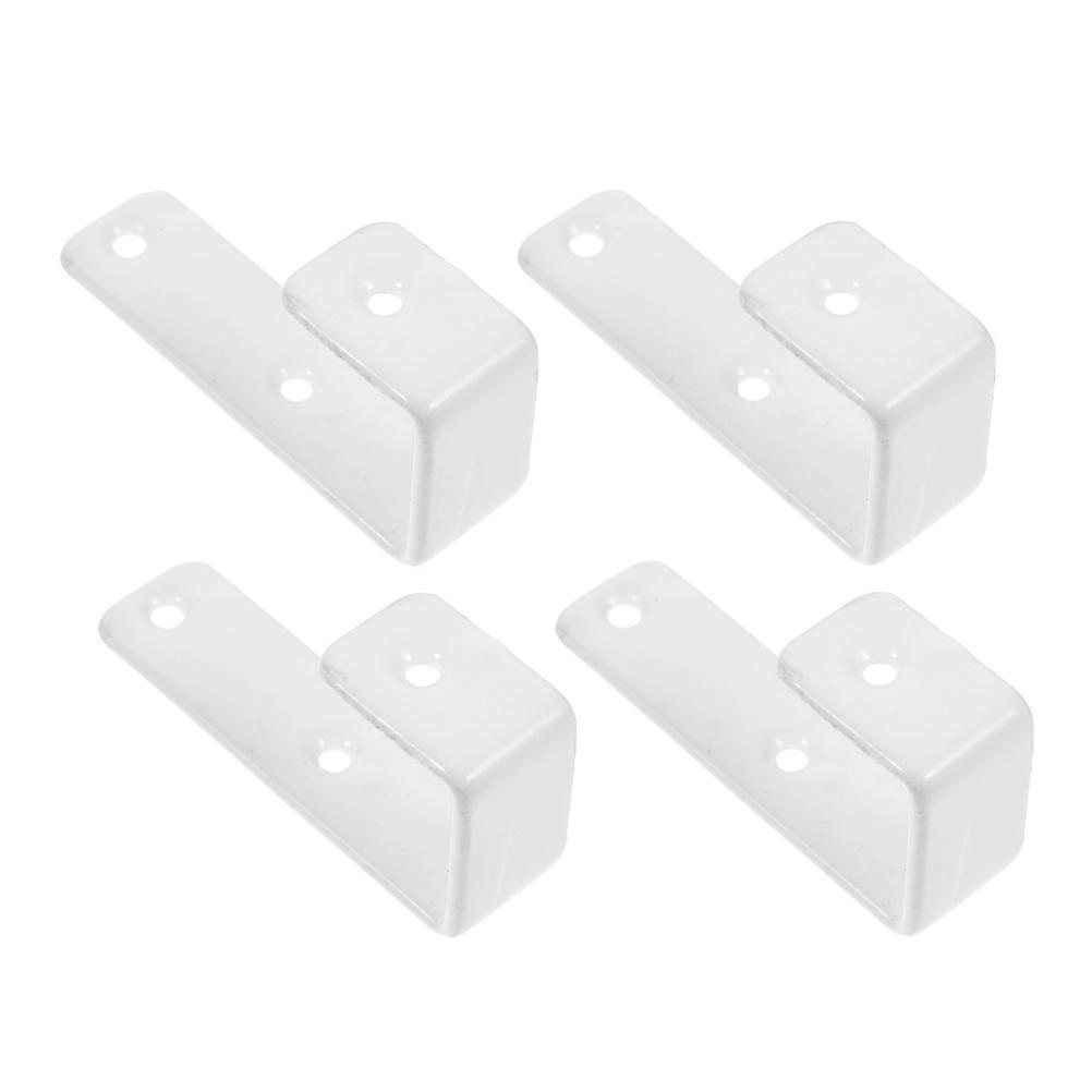 Iron Bunk Bed Ladder Hooks White for Secure Ladder Fixing 4Pcs