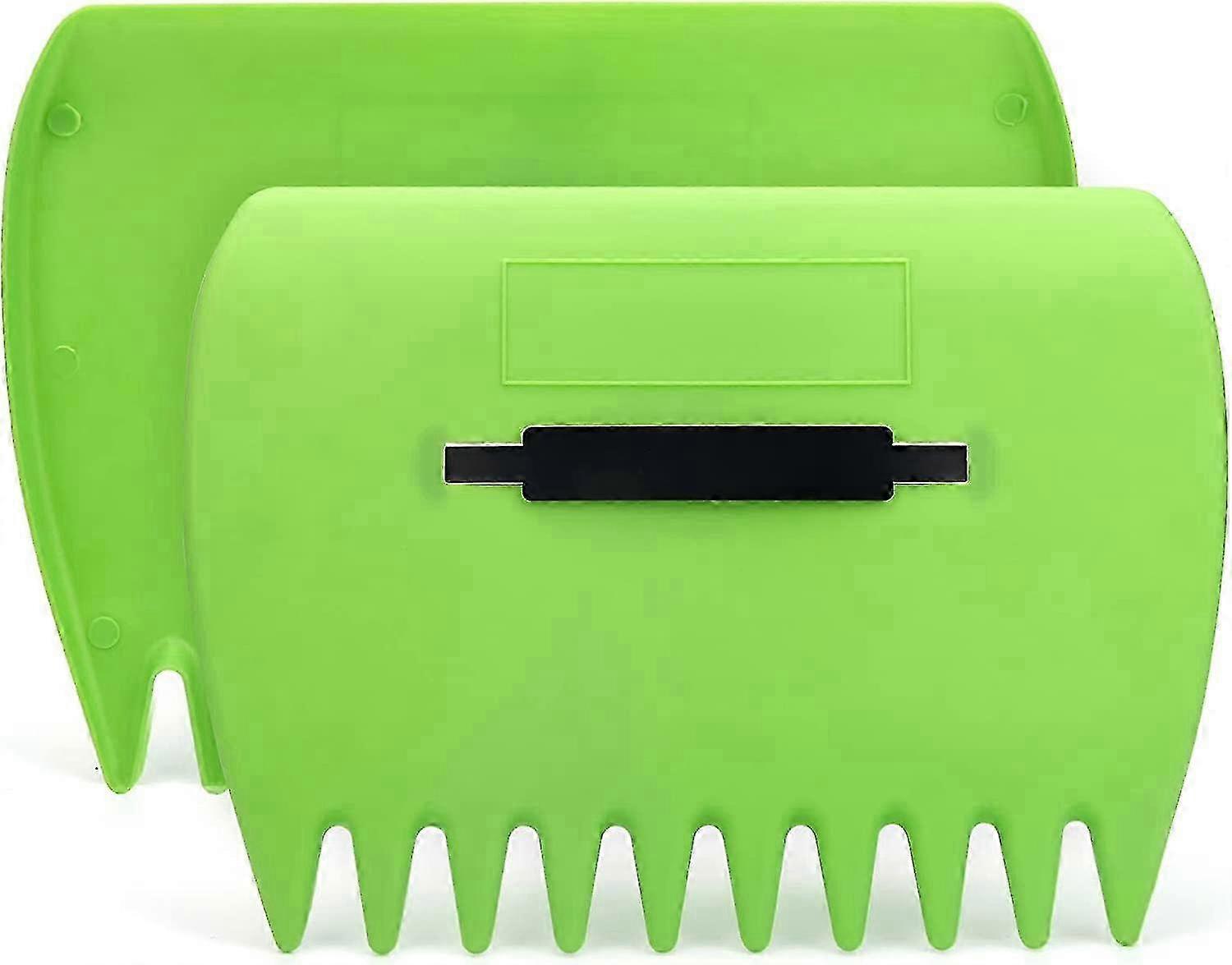 Leaf Collector Scoop Tool - Durable Plastic Hand Rake for Grass Clippings and Trash