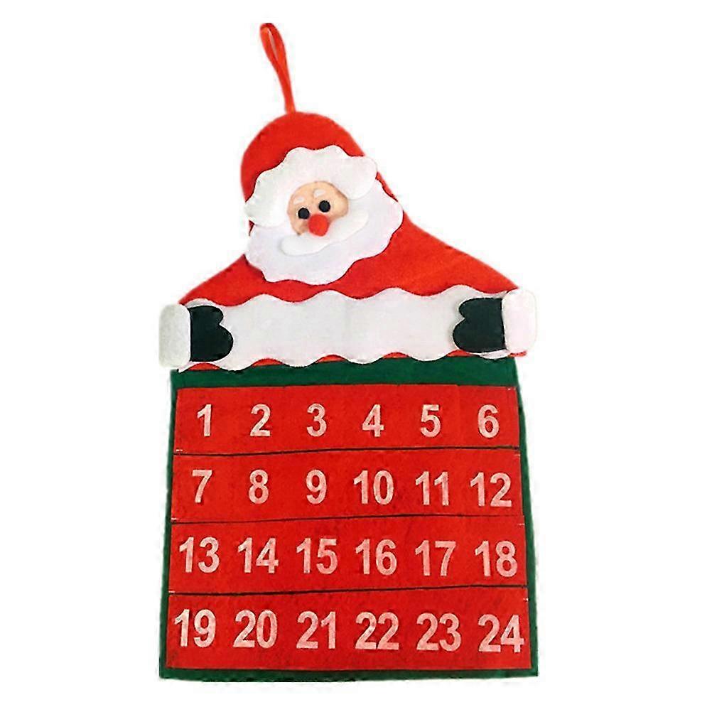 Christmas Advent Calendar for Festive Decorations with 2 Piece Display