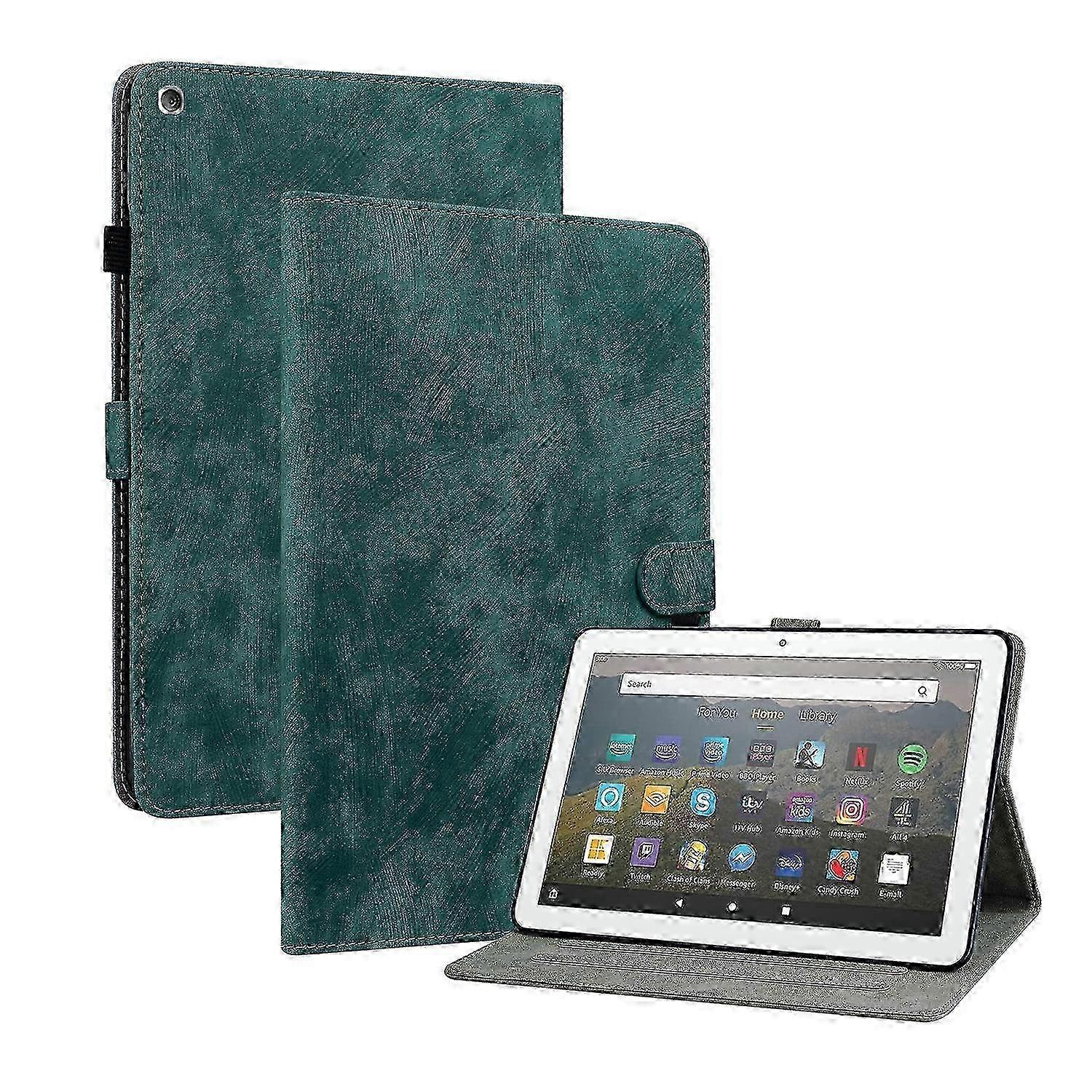 For Amazon Fire HD 8 2015/2016/2017/2018 Tiger Pattern PU Tablet Case 2025