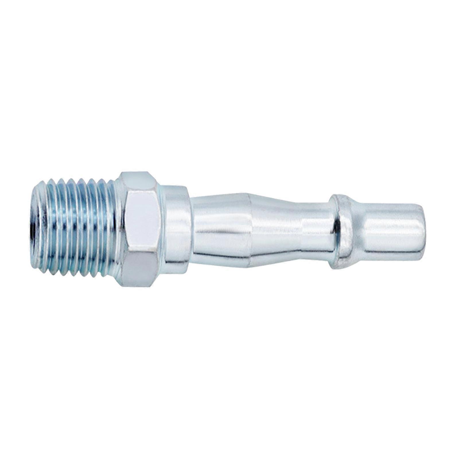 Durable Air Line Hose Connector Set 1/4PT Pneumatic Fitting 8 PCS Couplings for Compressor Multicolor
