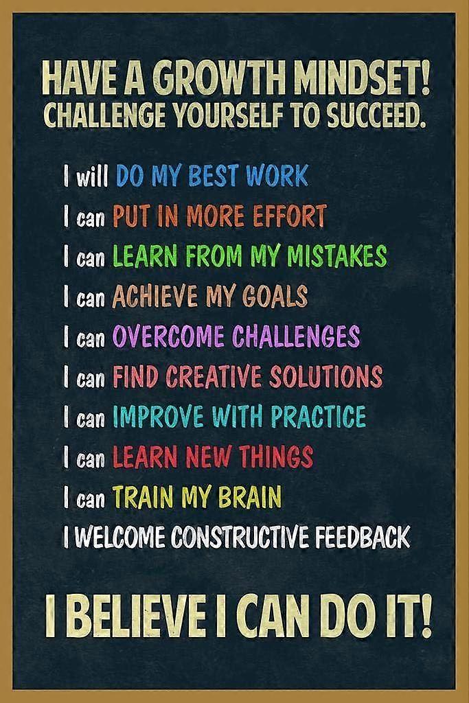 Growth Mindset Jigsaw Puzzle Brain Teaser L1421