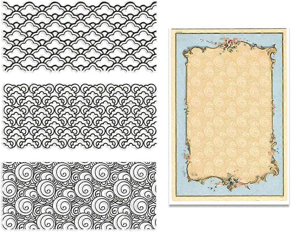 Cloud Background Clear Rubber Stamp Regular Transparent Silicone Seals Stamp for Journaling Card Making DIY Scrapbooking Handmade Photo Album Notebook