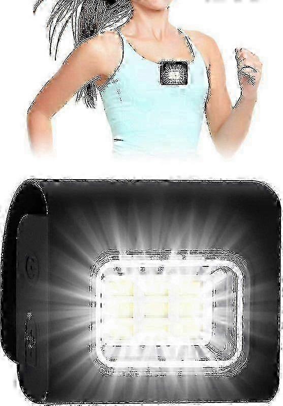 m Running Lamp, Chest Light for Running, USB Rechargeable LED Chest Lamp Mini LED Night Light with 4 Lighting Modes Running Lamp