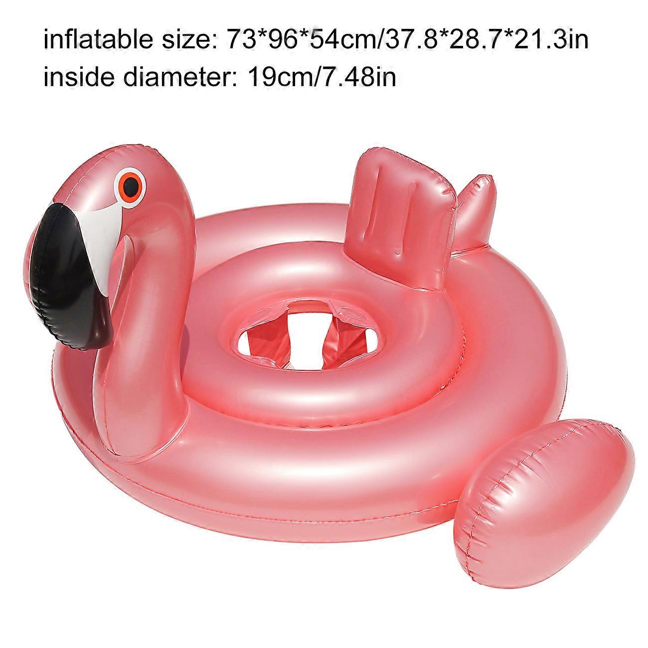 1PC Flamingo Cross-Shaped Inflatable Seat Ring, Summer-Reinforced Thickened Design for Pool & Beach Parties