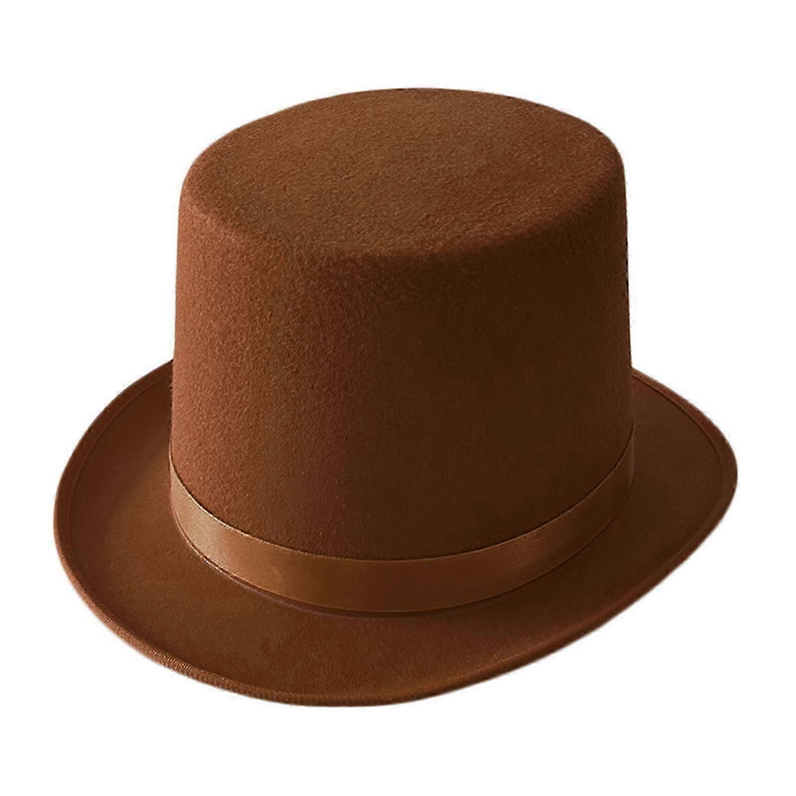 כובע שטוח בסגנון בריטי אופנתי לתחפושות קוסם, הופעות תיאטרון, מחזות זמר, כובעי צילינדר למבוגרים לילדים - Dsw