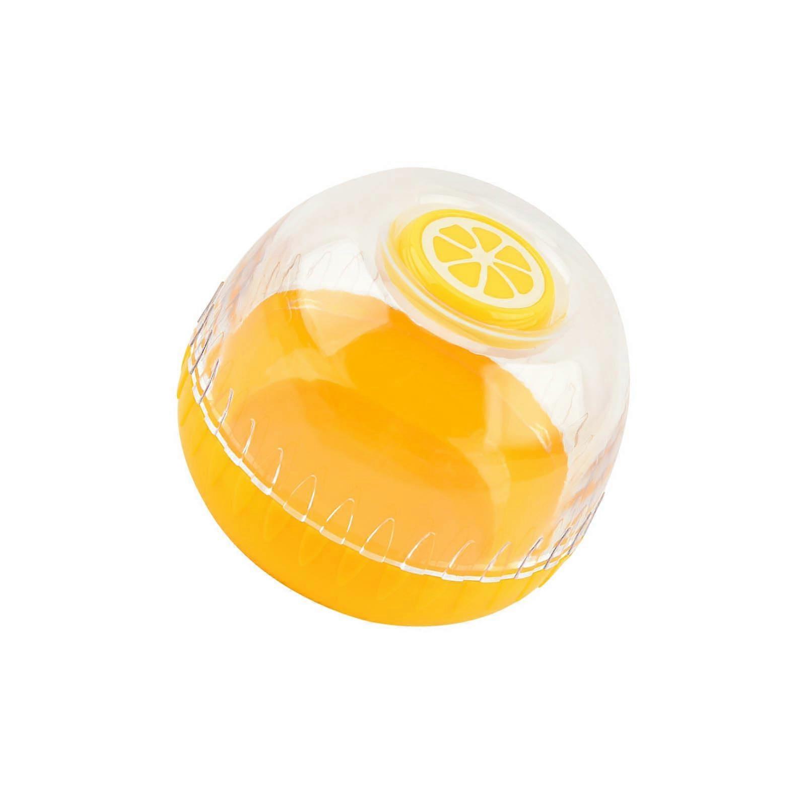 Sturdy Produce Storage Bin With Visibility Window Sealed Fruit Bowl For Tomatoes Portable Tomato Container Yellow