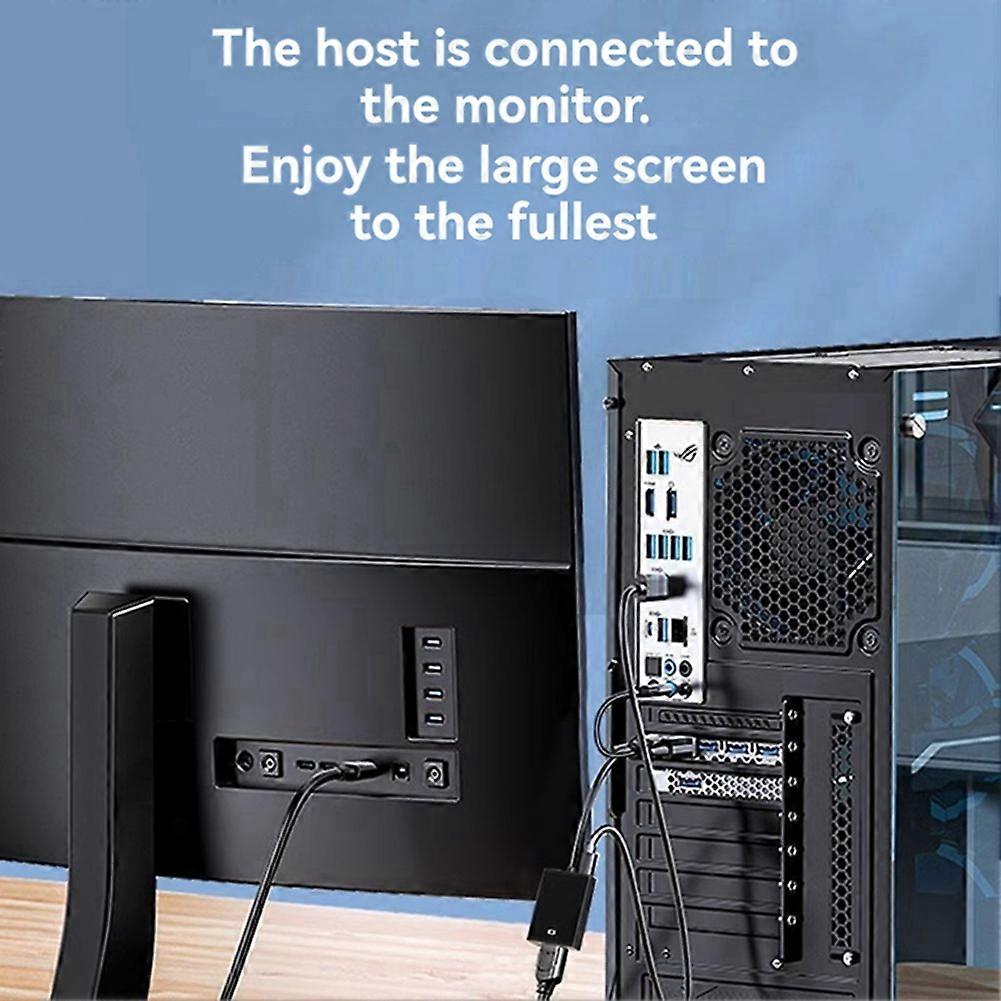 Adaptateur VGA vers HDMI avec convertisseurs audio et alimentation AV pour PC, PS4/PS5, décodeur, TV, moniteur A