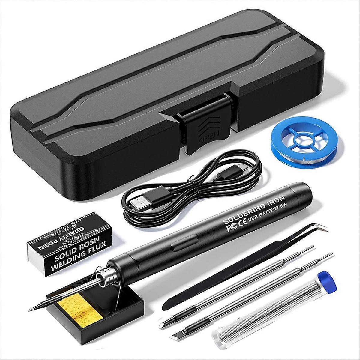 Mini Cordless Soldering Iron Kit,3 Temperature Adjustment