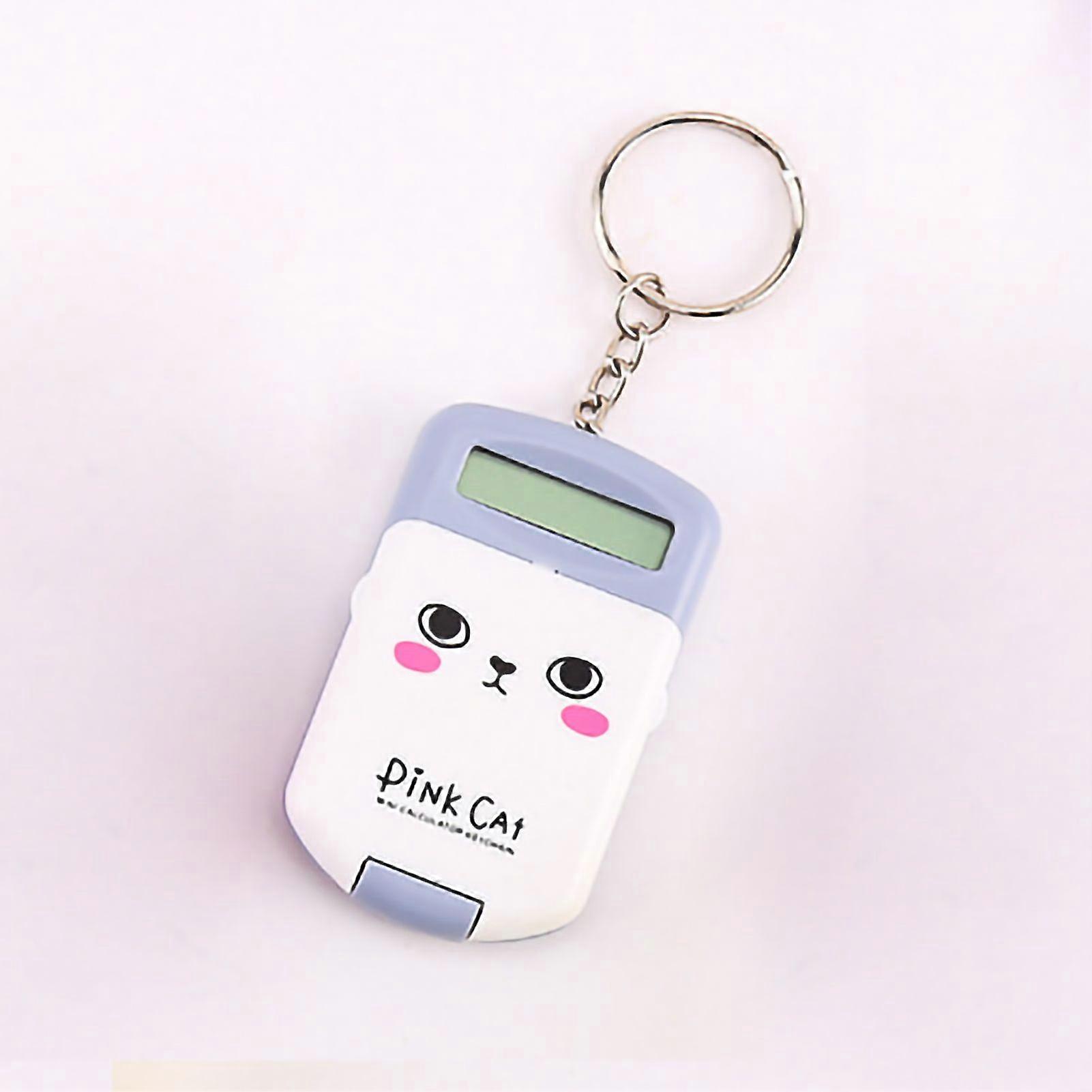 Small, cute, safe, odorless, portable calculator, calculation tool for students and children, gray color.