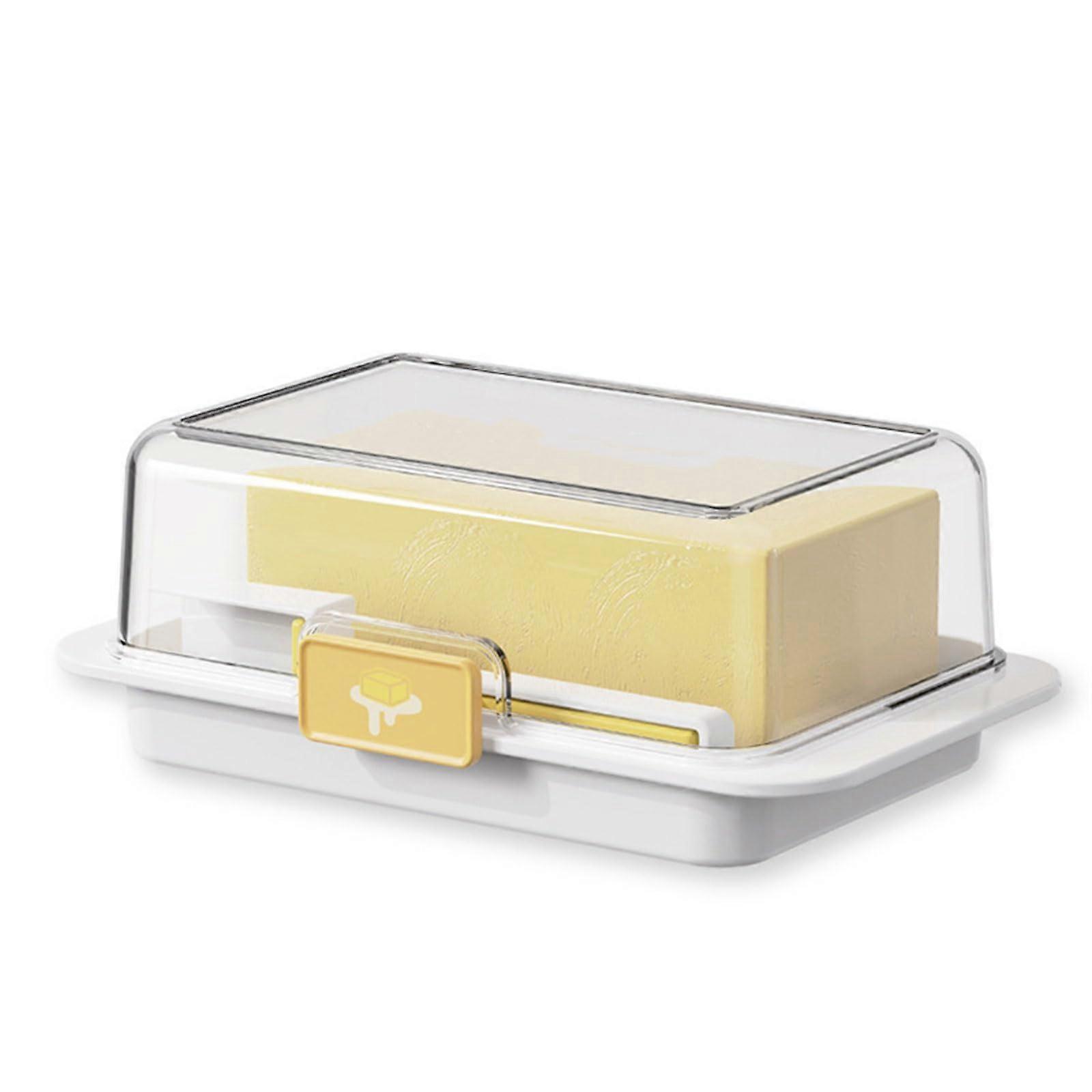 Butter Dish with Airtight Freshness Lock, Secure Latching Buckles, Microwave and Dishwasher Safe