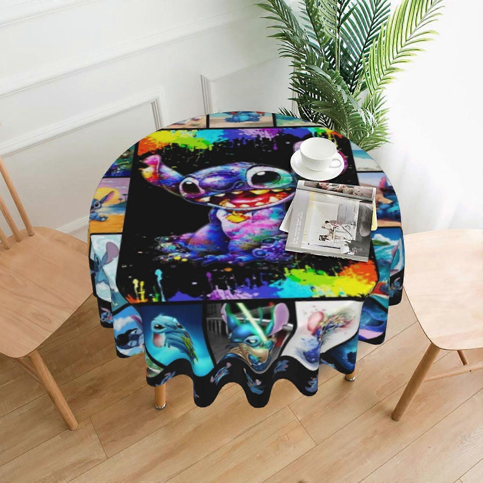 Stitch Rectangular Tablecloth, 60in, Water Resistant, Anti-Wrinkle, Spill-Proof Soft Fabric, compatible with dining room, parties & holiday use