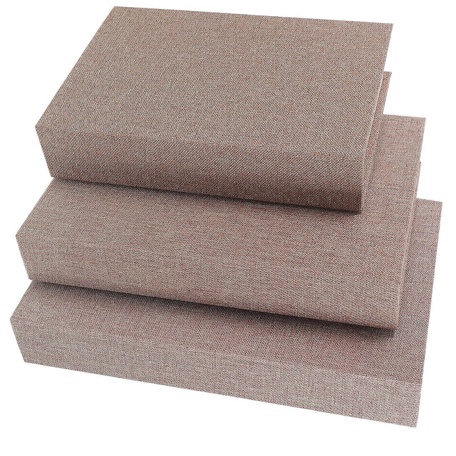 Realistic Fake Book Prop Storage Box 3Pcs Coffee Table Decor Office Home Gift Giving Rectangular Material