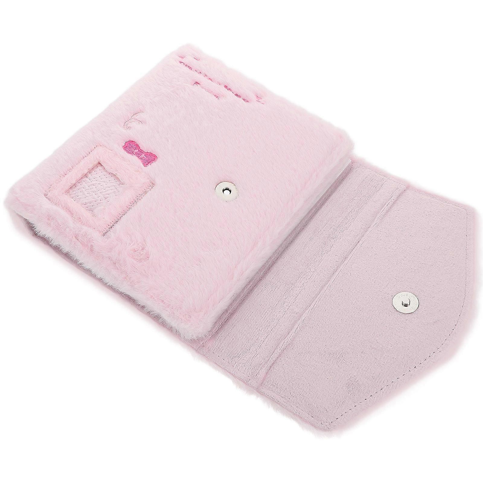 Fluffy Photocard Binder for Decoration with Soft Plush Cover