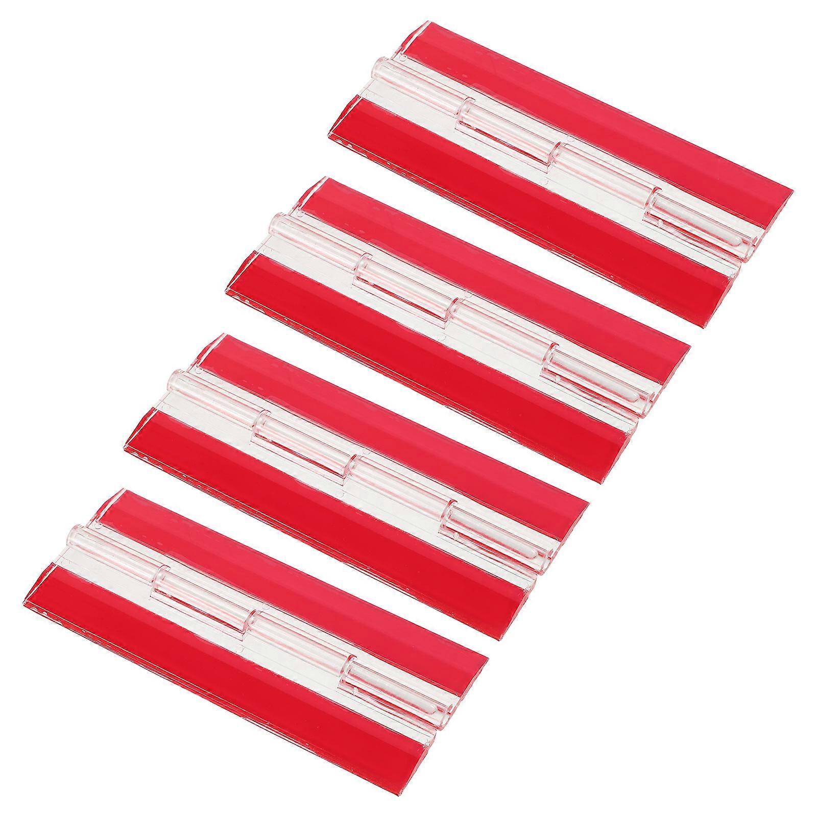 Clear Acrylic Self Adhesive Hinges for Door Hardware 4Pcs Set