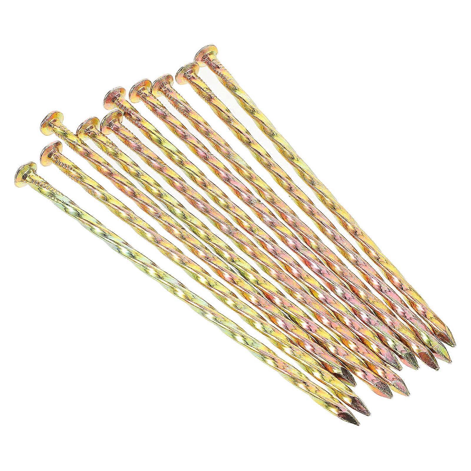 Turf Nails for Artificial Grass Camping Spiral Nails for Fixing 10Pcs