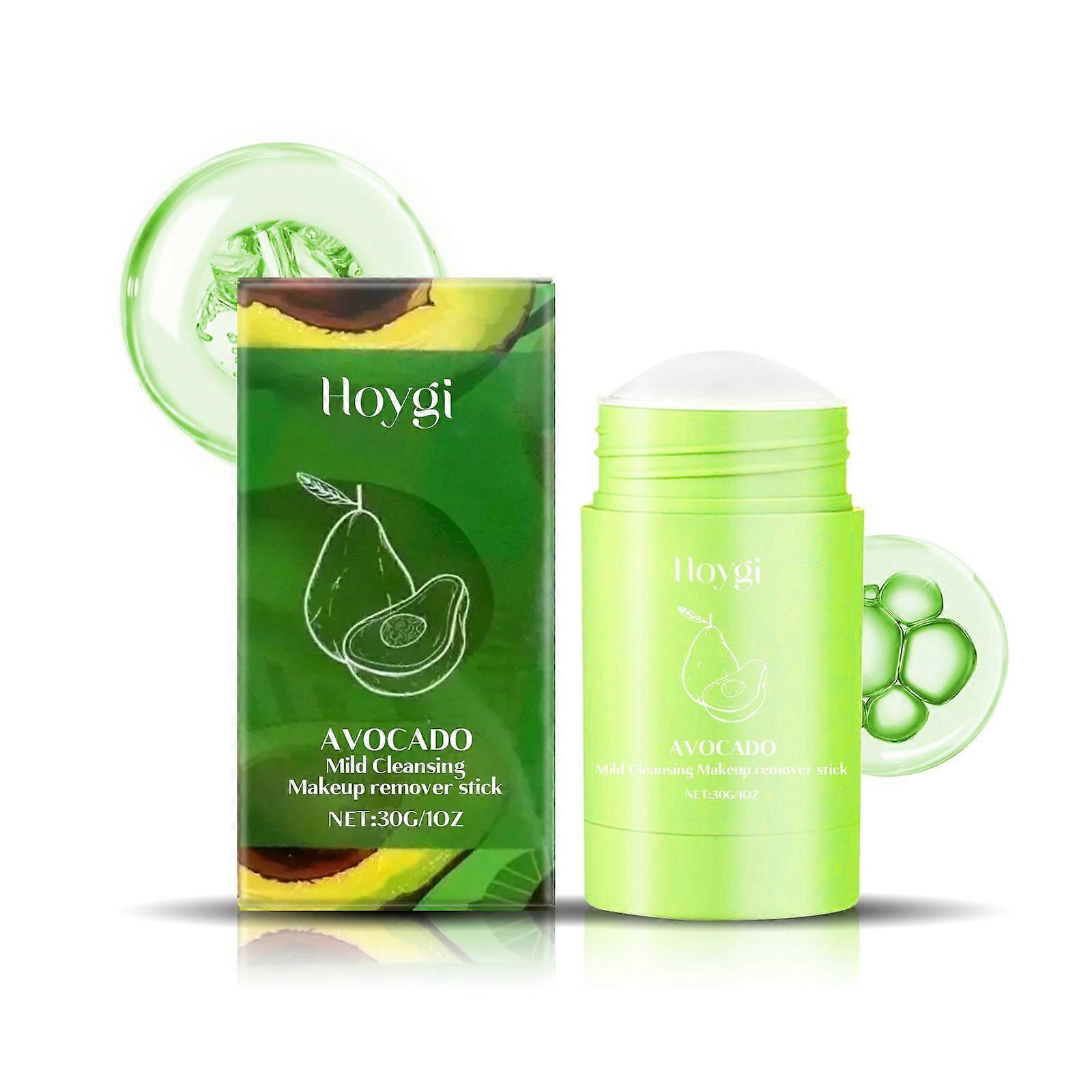 Stick démaquillant à l'avocat - Enrichi en beurre de karité et vitamine B5, doux pour les peaux sensibles, élimine sans effort le mascara waterproof et le maquillage tenace.