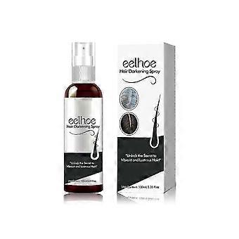 EELHOE Black Hair Spray Natural black hair covers gray hair, smooth, shiny, nourishing, dense hair care spray