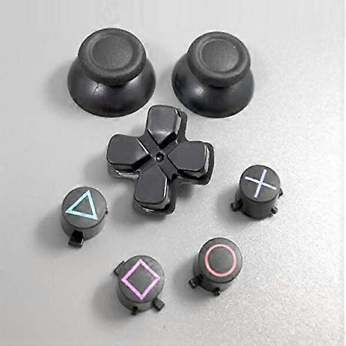 Replacement Parts for PS4 Controller 7Piece Thumbstick and Button Set for DualShock 4