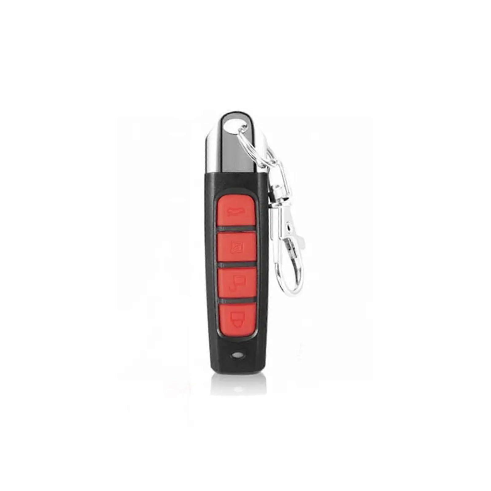 433MHz Rolling Code Garage Door Opener Remote, Universal 433.92MHz Gate Cloning Duplicator Red Lock Key