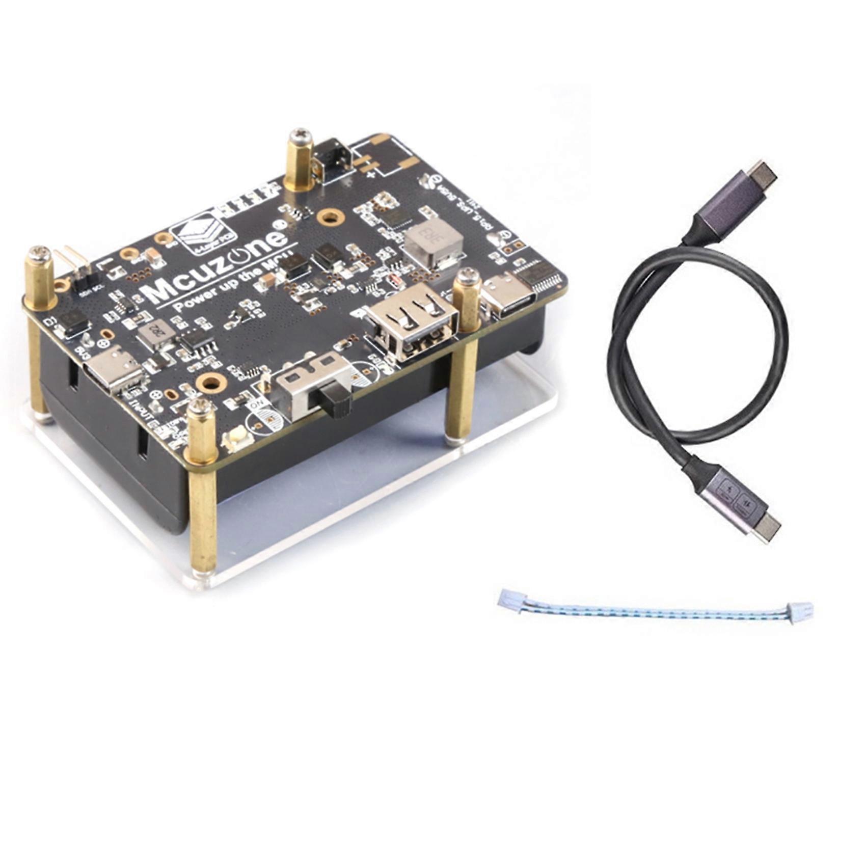 For Raspberry Pi 5 UPS Power Module 5V5A USB-C Output with PD Negotiation Efficient for 21700 Enhanced Performance B