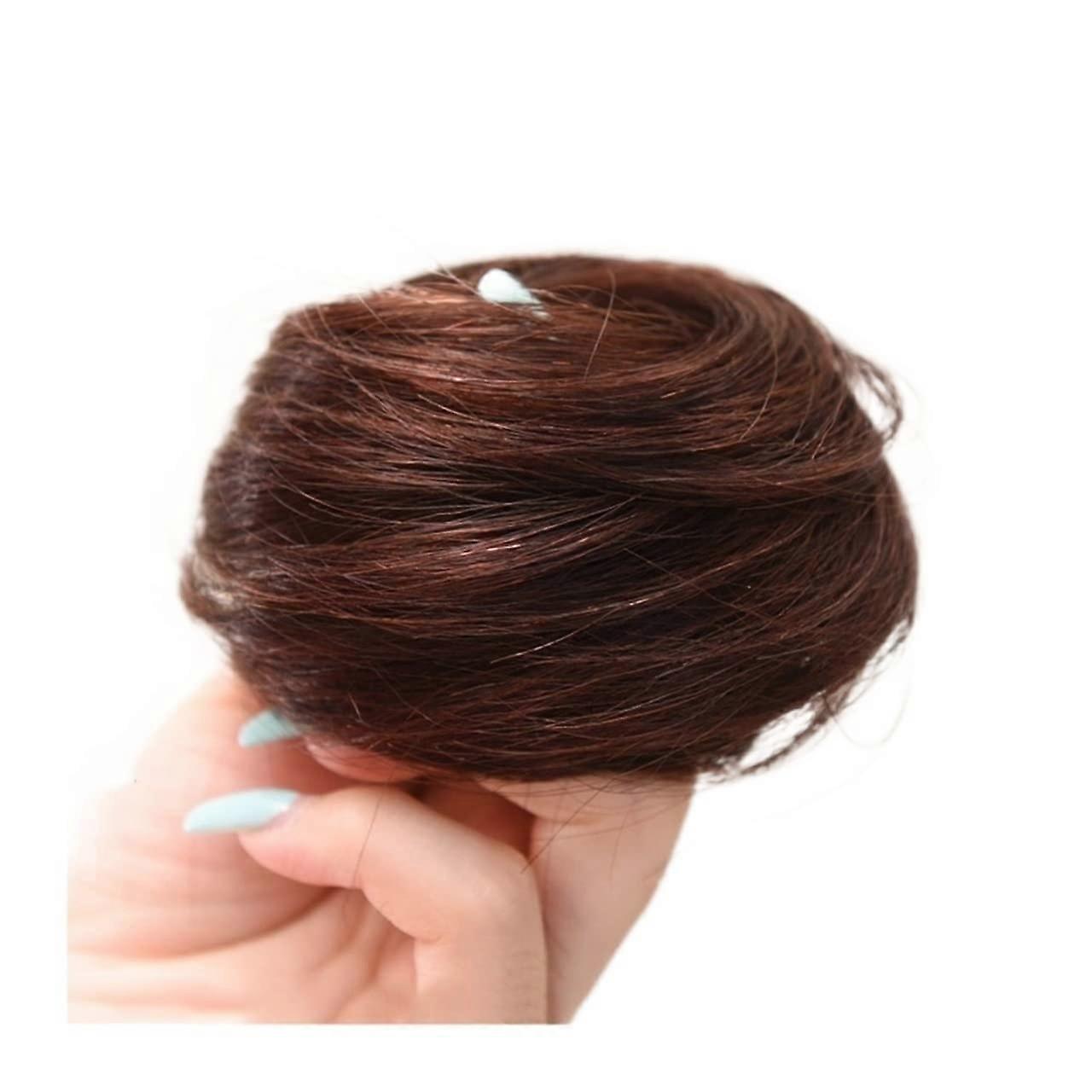 Hair Bun Extension Synthetic Messy Bun with Elastic Band, Heat Resistant Fiber for Instant Volume