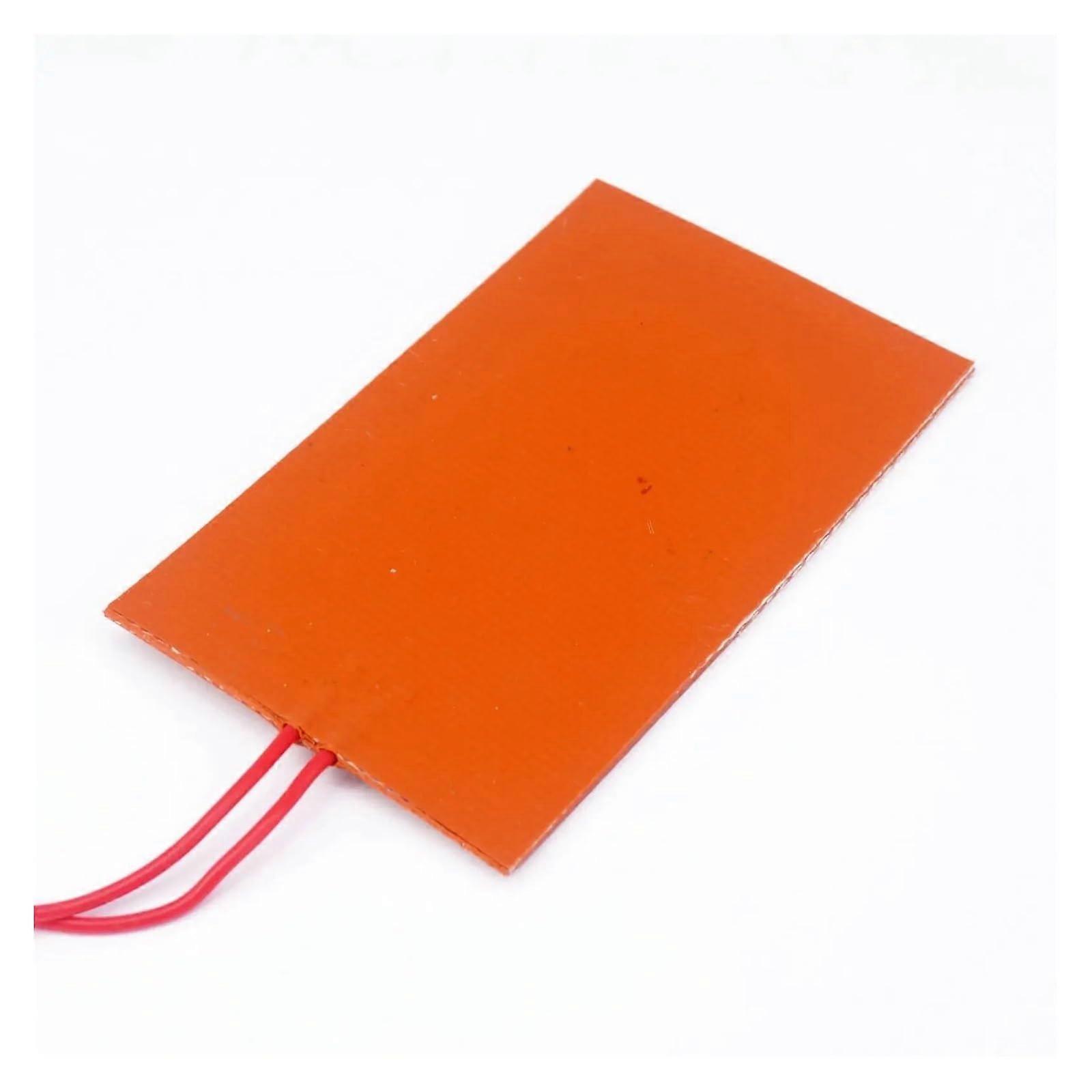 12V Silicone Heater Pad 24W Rectangular Flexible Heating for Oil Tank and Electrical Wires