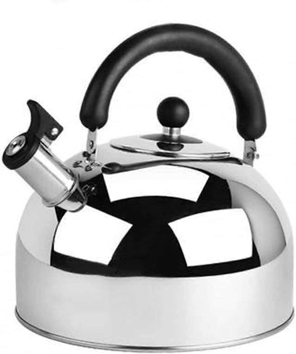 Large Capacity Stainless Steel Whistling Tea Kettle with HeatResistant Handle for Fast Boiling