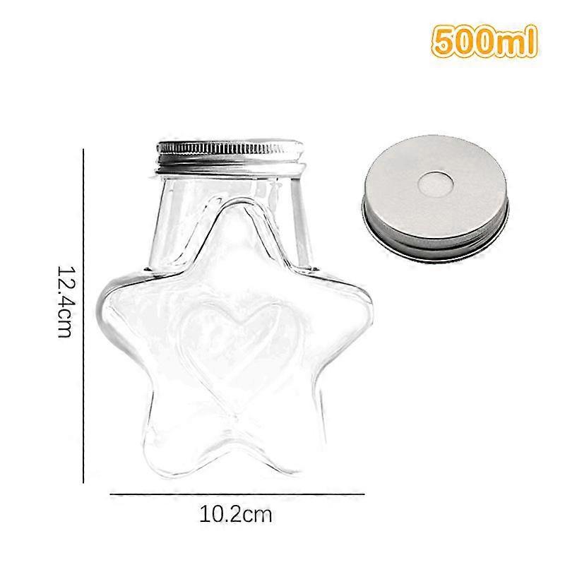 Creative Five-Pointed Star Shape Drink Bottle Tea Cup Pentagonal Beverage Bottle