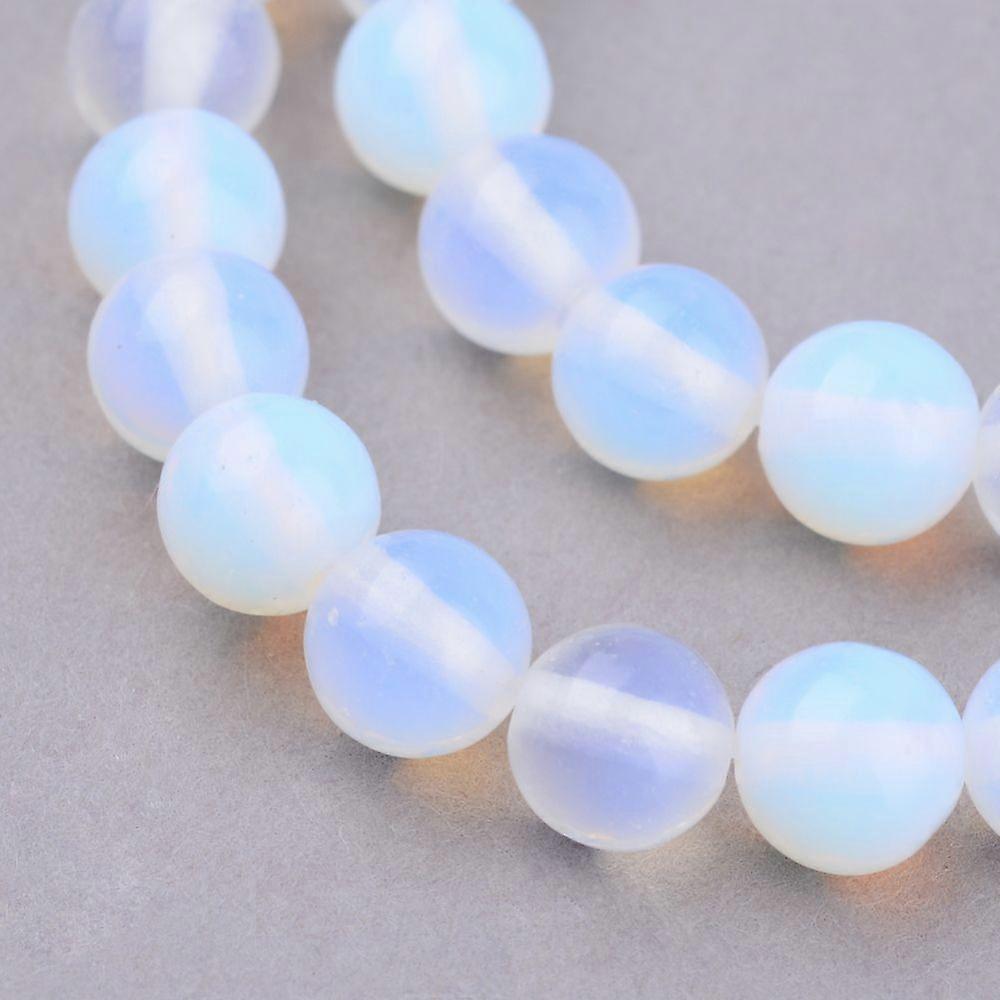 Opalite Beads Strands Round 8~8.5mm Hole: 1mm 48pcs/strand 35~36cm