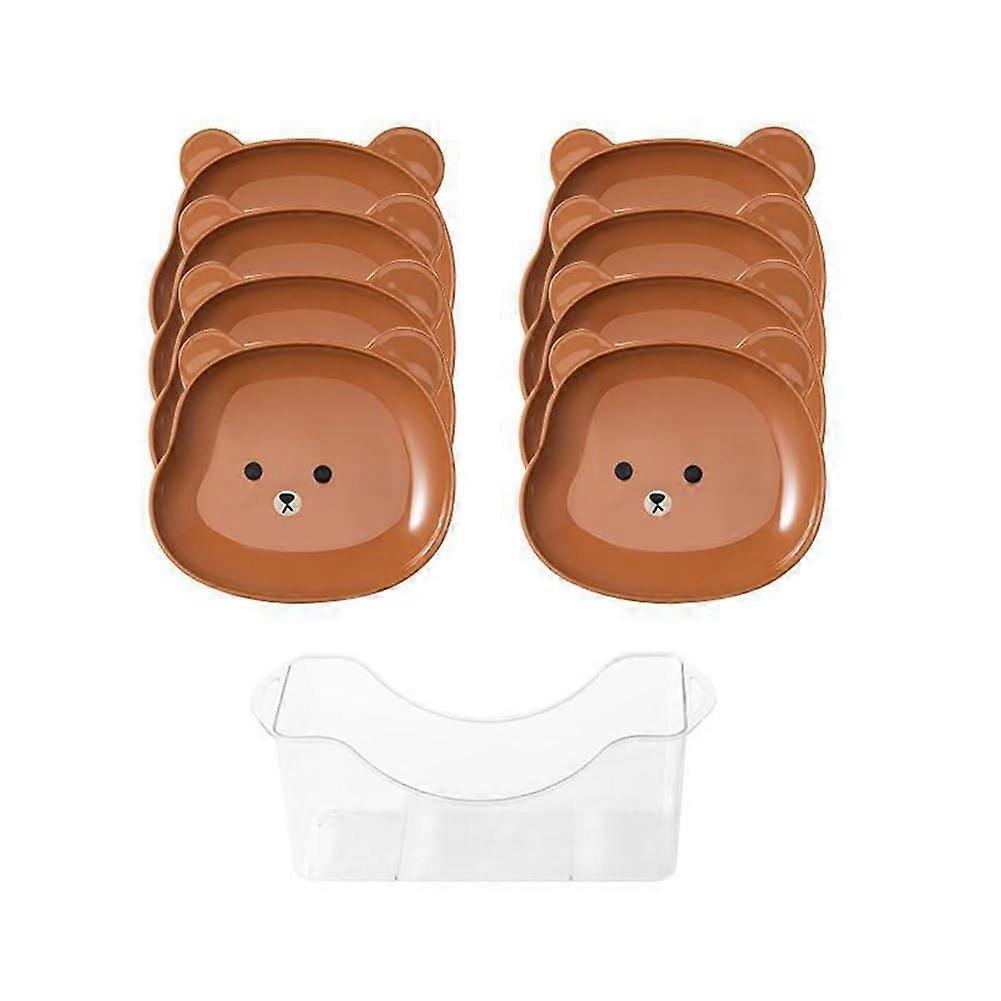 Cute Bear Snack Tray with Easy Clean Surface for Fruit Candy and Food Residue Kitchen Use