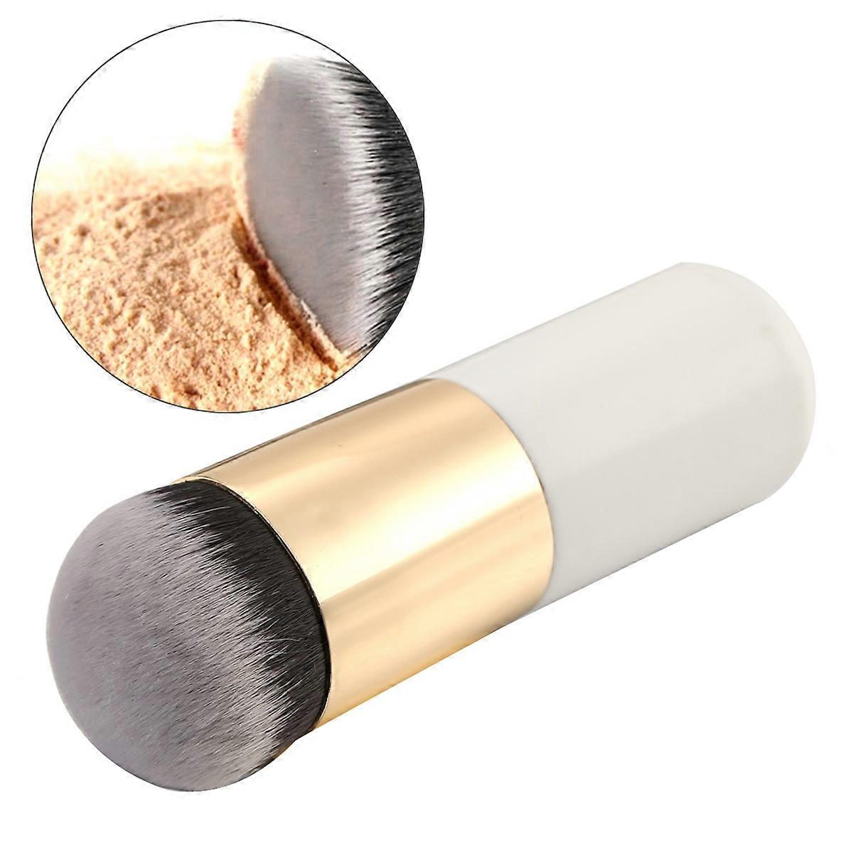 Flat Foundation Brush Makeup Brush for Face Makeup 2Pcs Gold Color