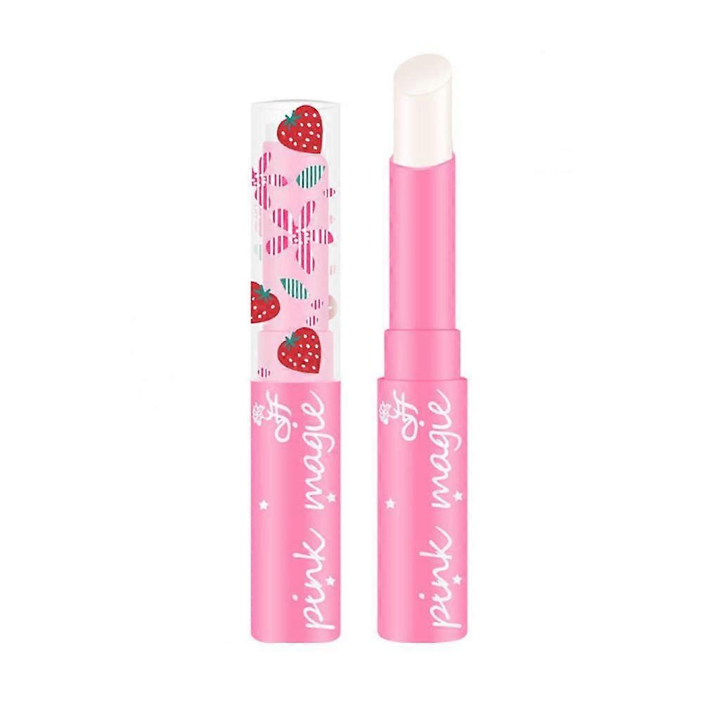 Color Changing Lip Balm with Magic Temperature Effect, Waterproof Long Lasting Hydration, Strawberry