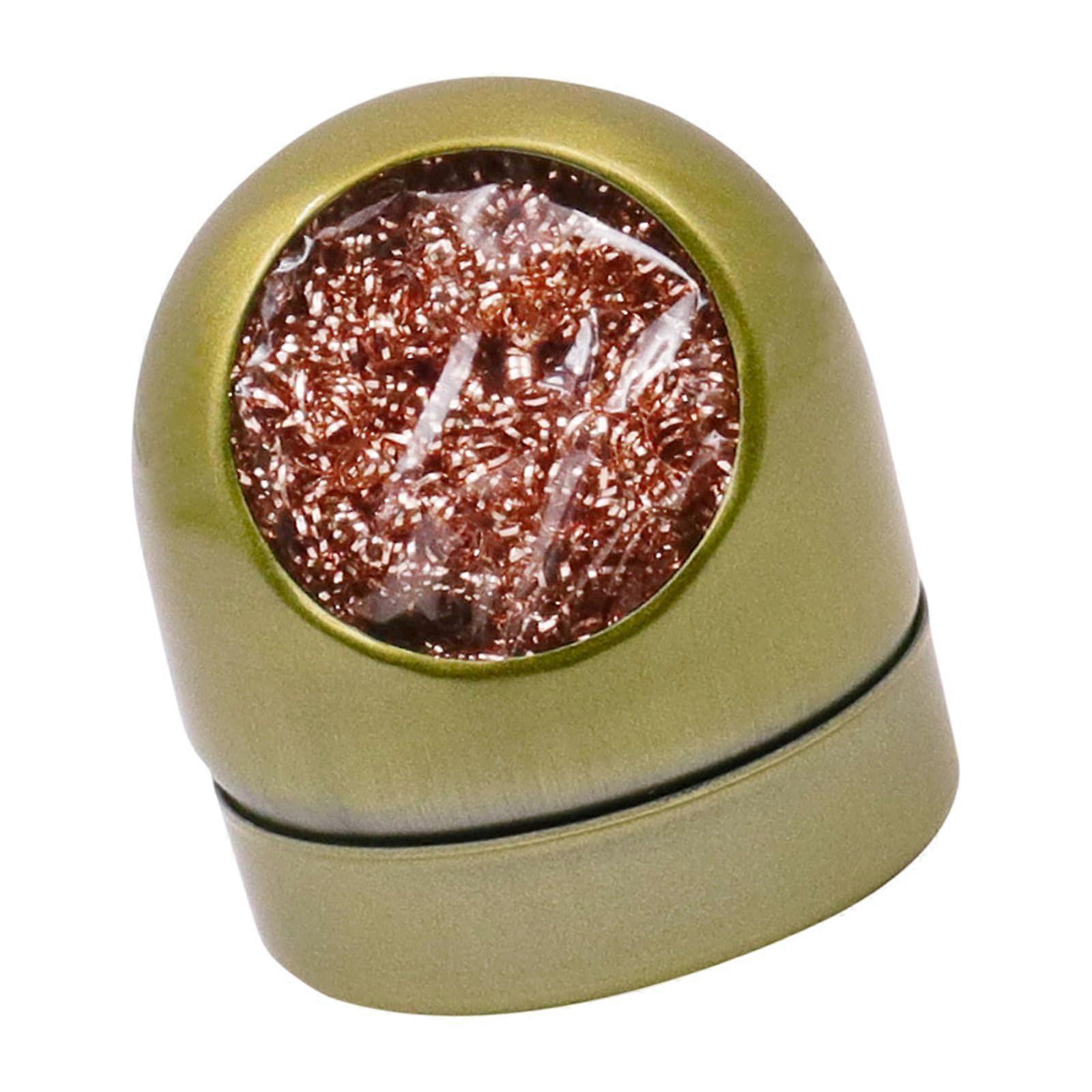 Soldering Iron Tip Cleaner Brass Wire with Holder Smoke Stand for Electronics