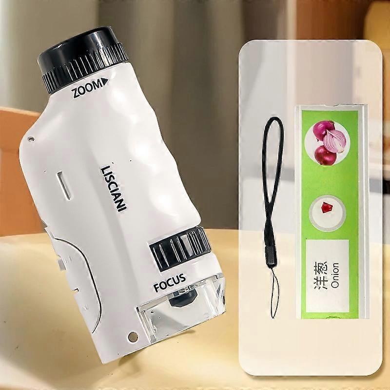 2508 Children Calibrated 180X Microscope Handheld Portable STEM Optical Microscope Experiment Scienc