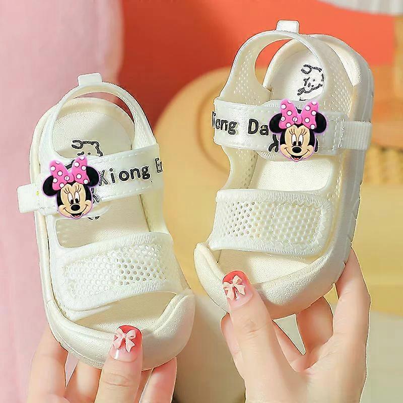Disney Mickey Mouse boy girl Home Outdoor Summer Baby Beach Shoes Kids Sandals Soft-Sole children minnie Toddler Shoes