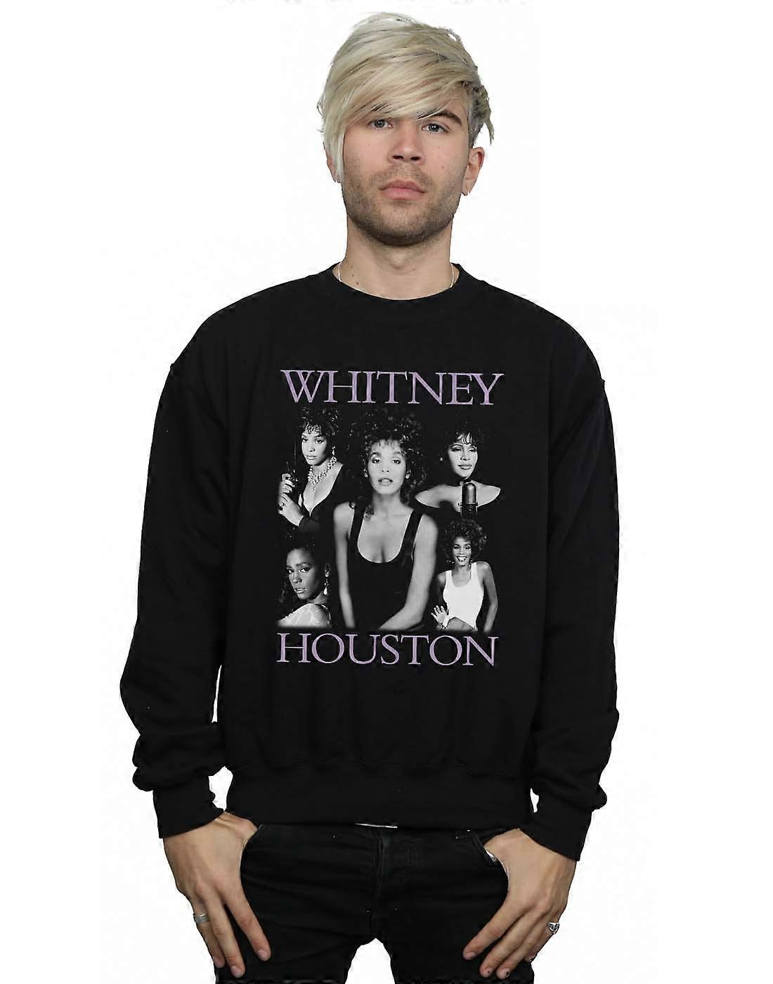 Whitney Houston Men's Multiple Pose Sweatshirt