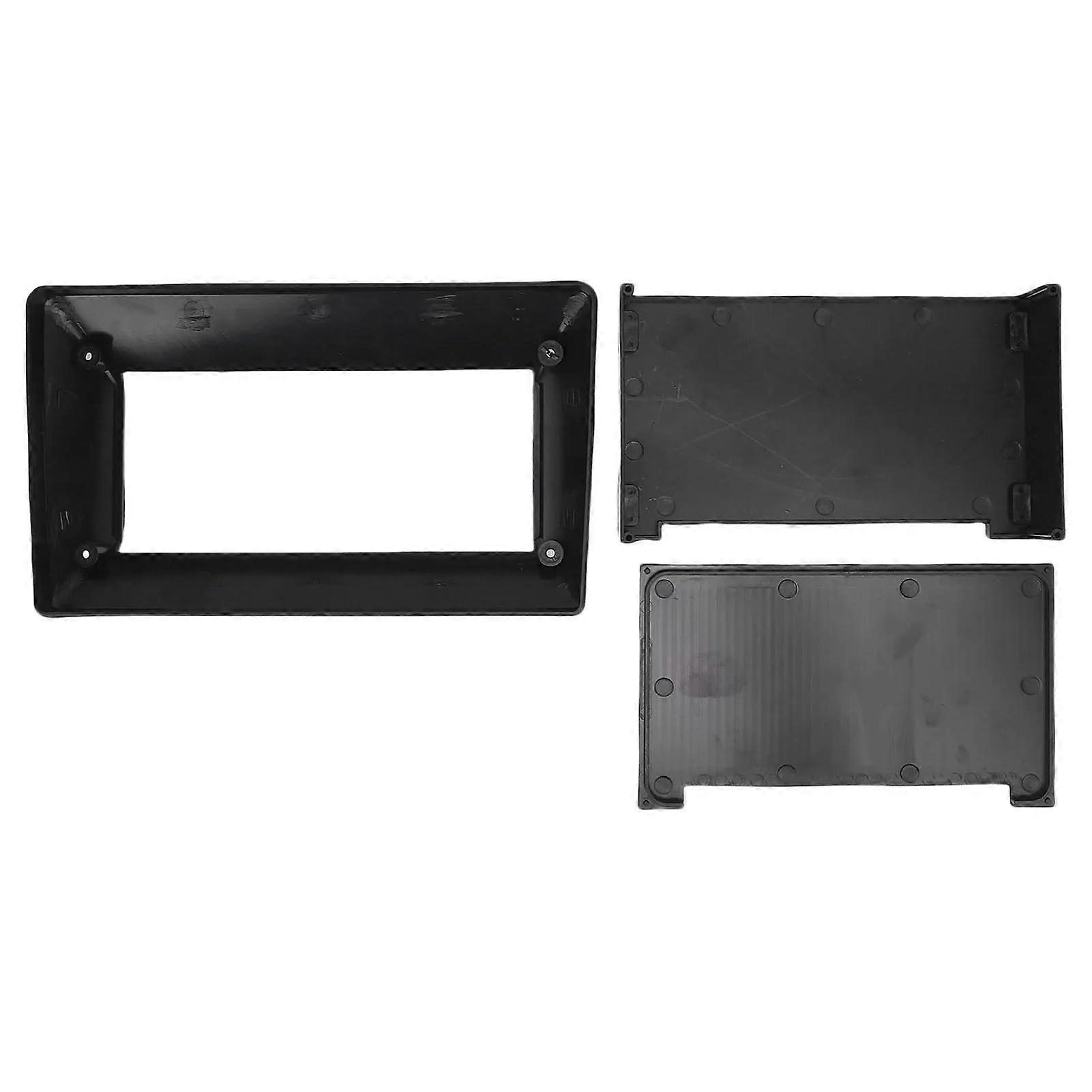 Car Radio Frame Single DIN Stereo Installation Panel Universal ABS GPS Navigation Mount Black